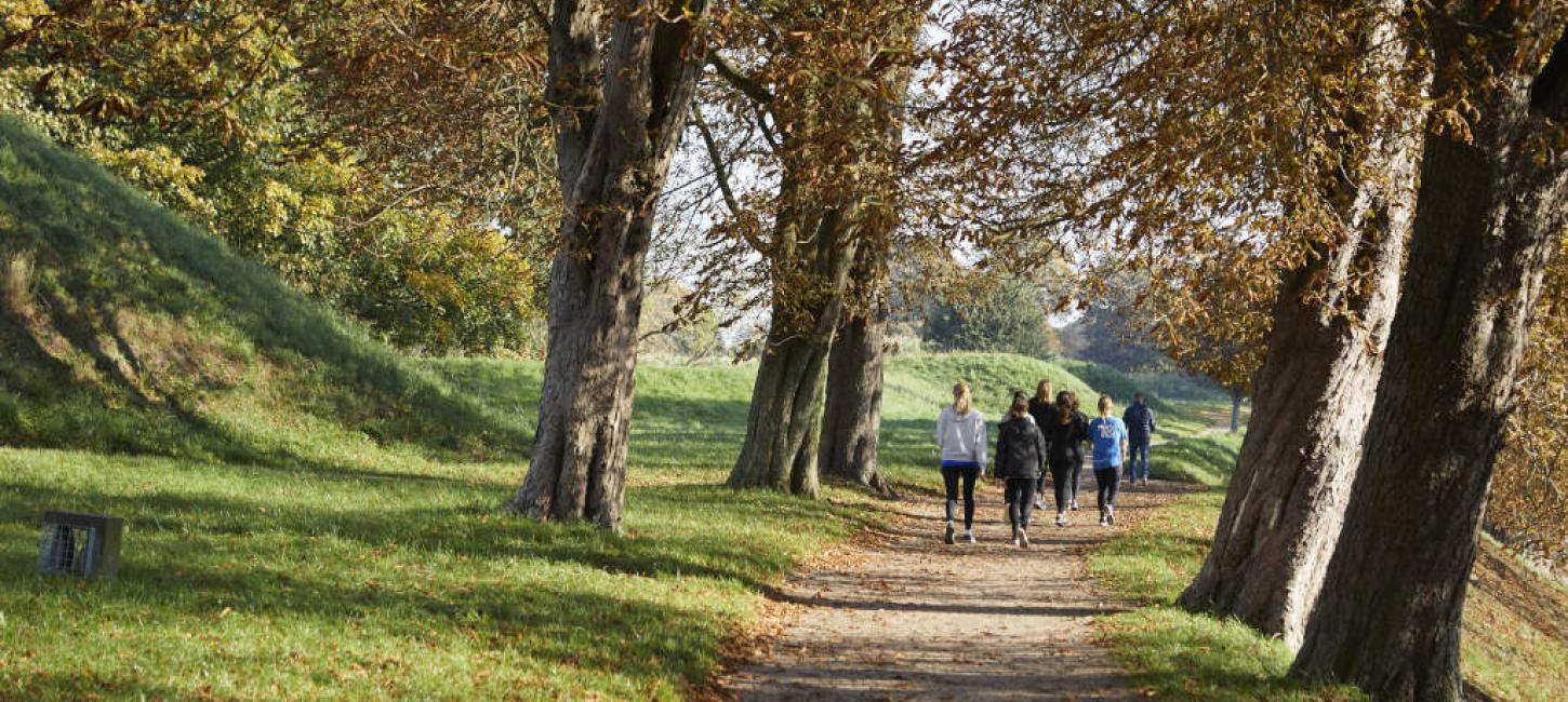 Gåtur på toppen af Fredericia Vold