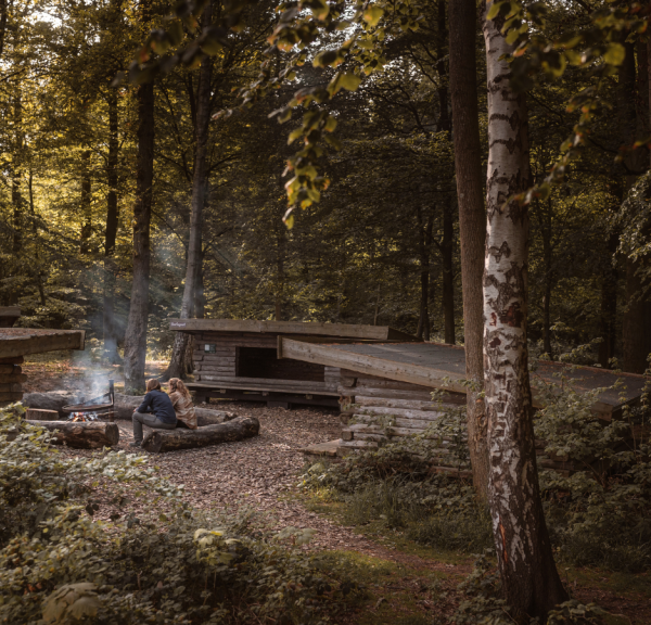 Sov i shelter på Trelde Næs