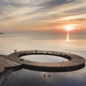 Cirkelbroen på Østerstrand