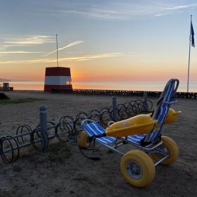 Handicapvenlig badestol på Østerstrand