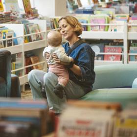 Familie på Fredericia bibliotek